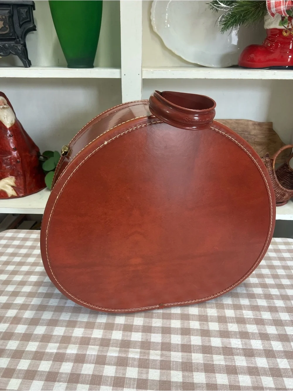 Vintage samsonite luggage traincase hat box suitcase brown retro grandma core